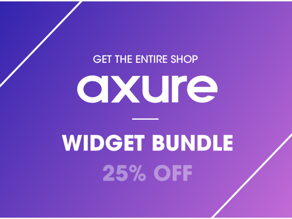 Axure widget bundle 25% OFF